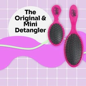 New in Box Wet Brush Duo Small Large Detangling Hot Pink Barbie
